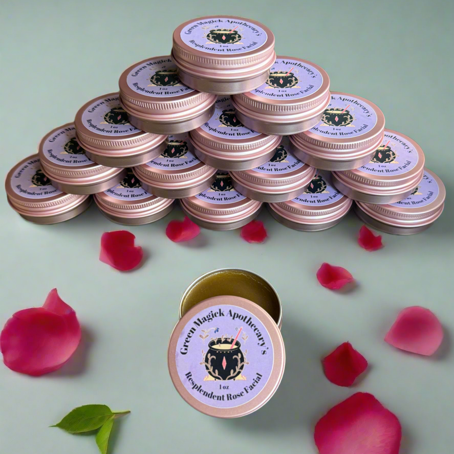 Green Magick Apothecary's Resplendent Rose Facial Balm