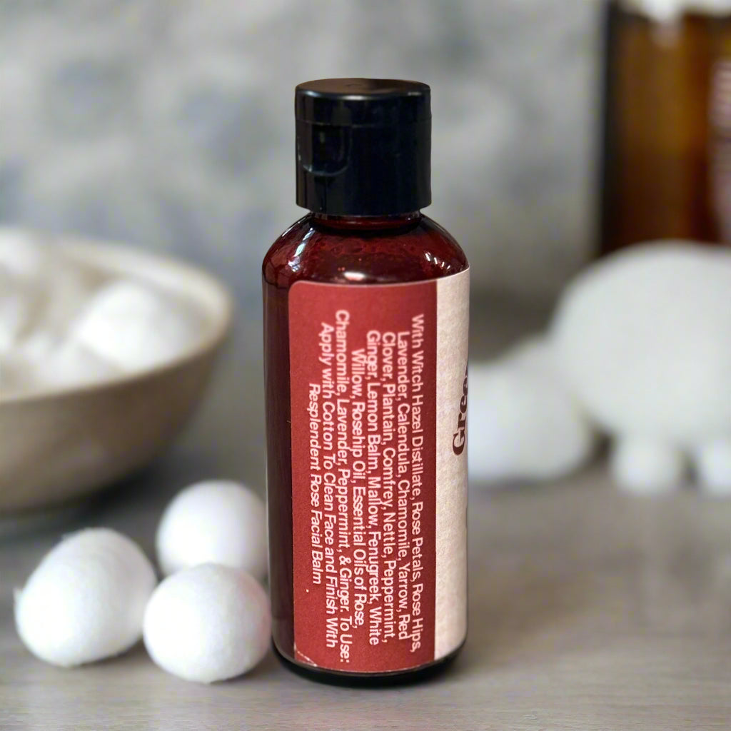 🌹 Resplendent Rose Herbal Facial Toner (2 oz) | Green Magick Skin Care by Green Magick Apothecary