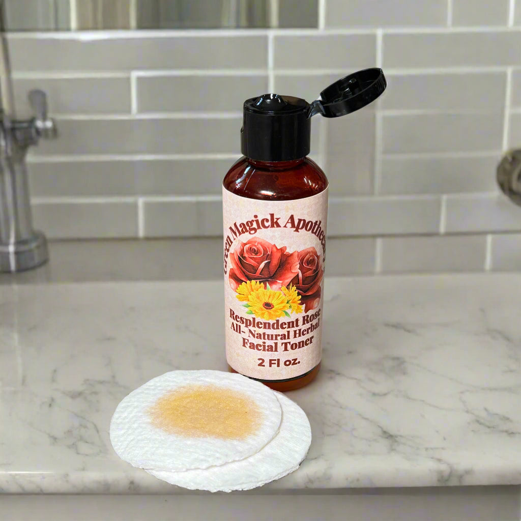 🌹 Resplendent Rose Herbal Facial Toner (2 oz) | Green Magick Skin Care by Green Magick Apothecary