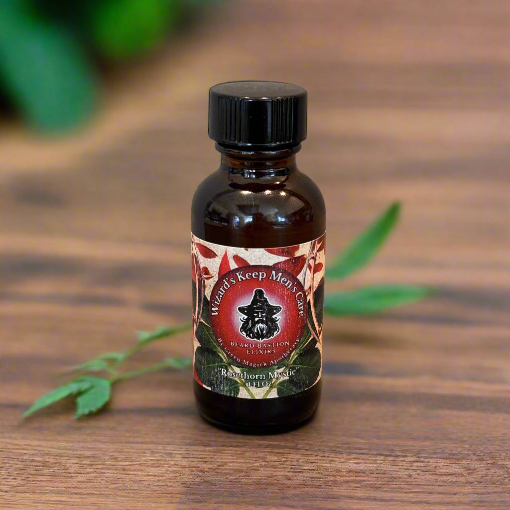 🌹 Rosethorn Mystic | Beard Bastion Elixir — Wizard’s Keep Men’s Care by Green Magick Apothecary