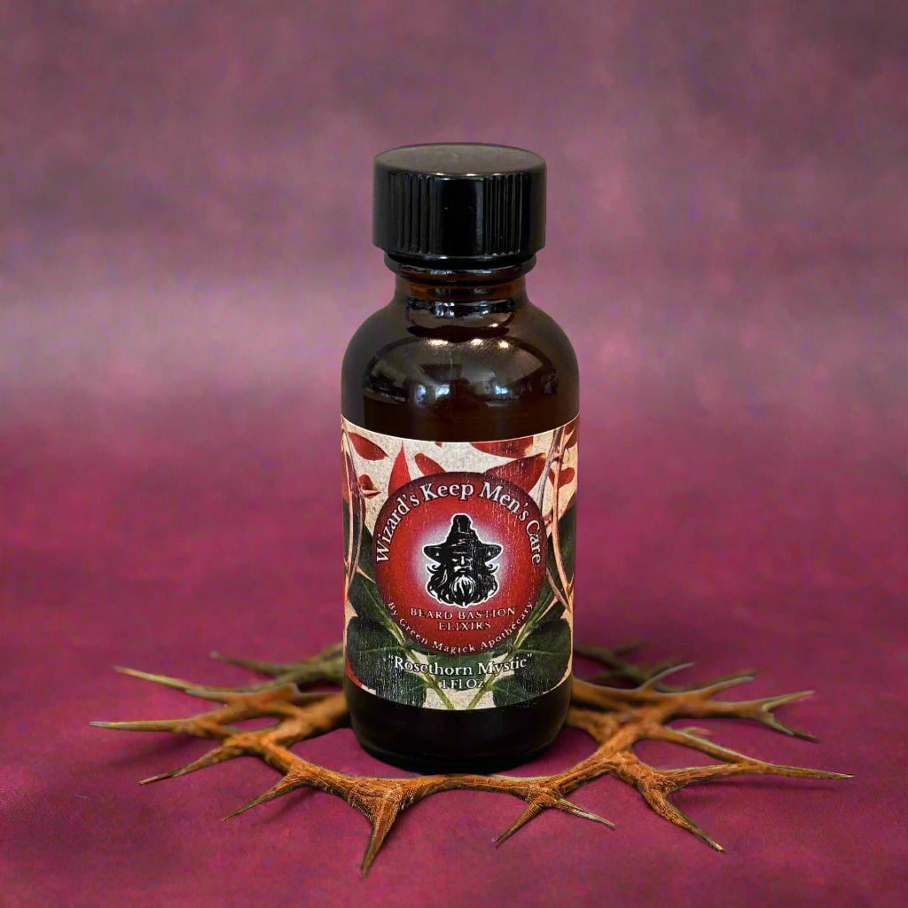 🌹 Rosethorn Mystic | Beard Bastion Elixir — Wizard’s Keep Men’s Care by Green Magick Apothecary