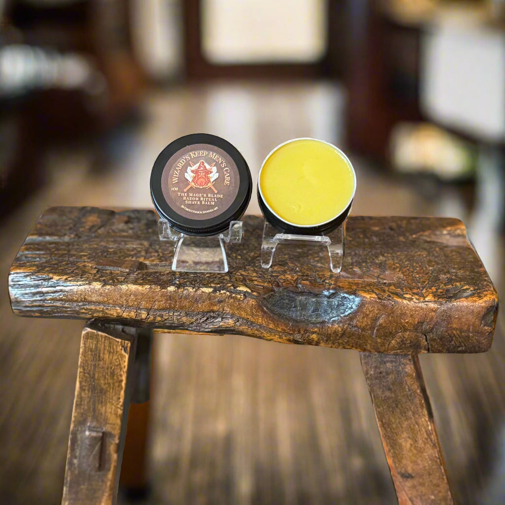 🗡️ Razor Ritual Arcane Shave Balm | The Mage’s Blade — Wizard’s Keep Men’s Care by Green Magick Apothecary | 1 OZ