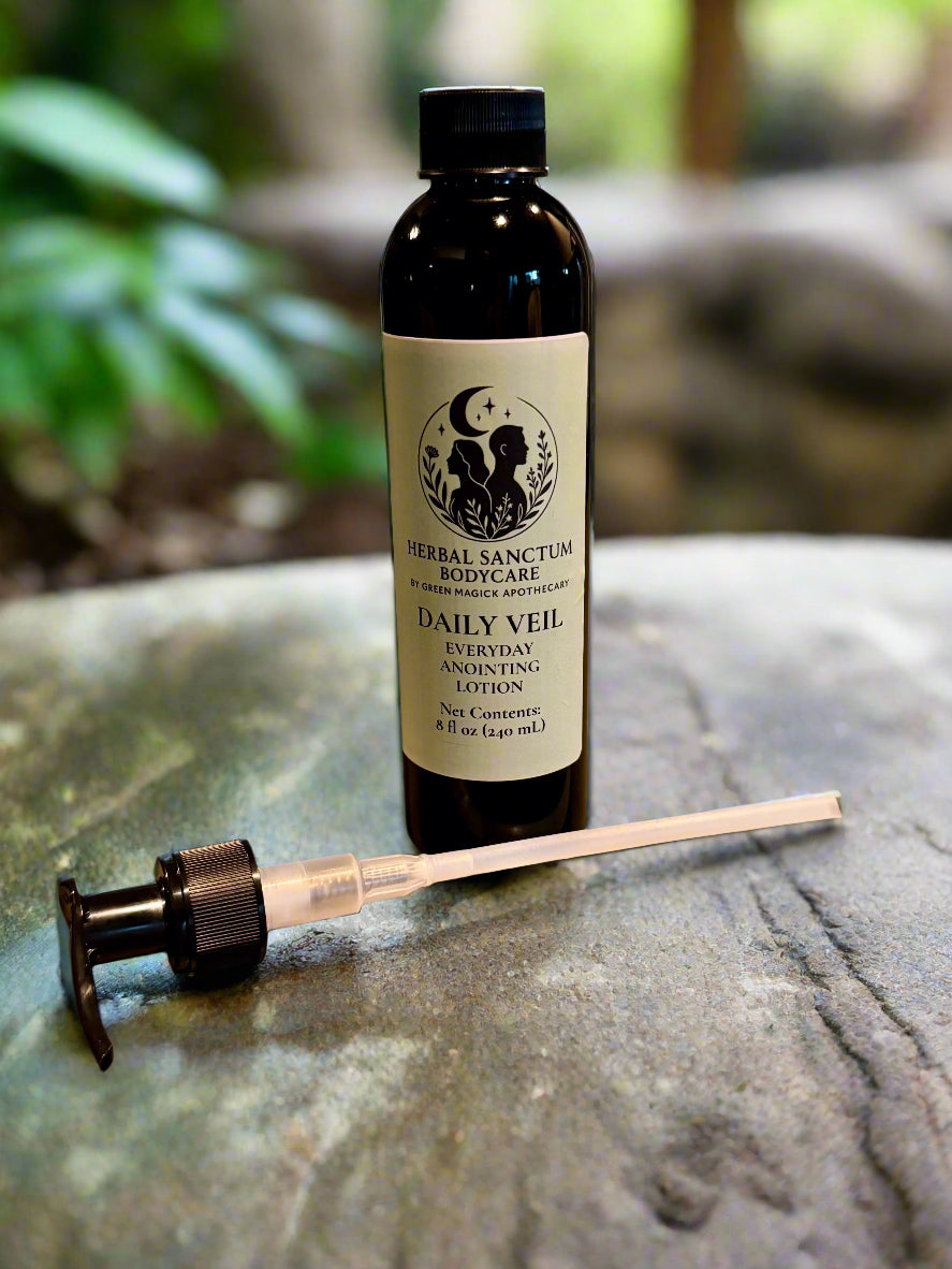 Daily Veil Lotion (8 oz Full Size) | Herbal Sanctum Body Care by Green Magick Apothecary