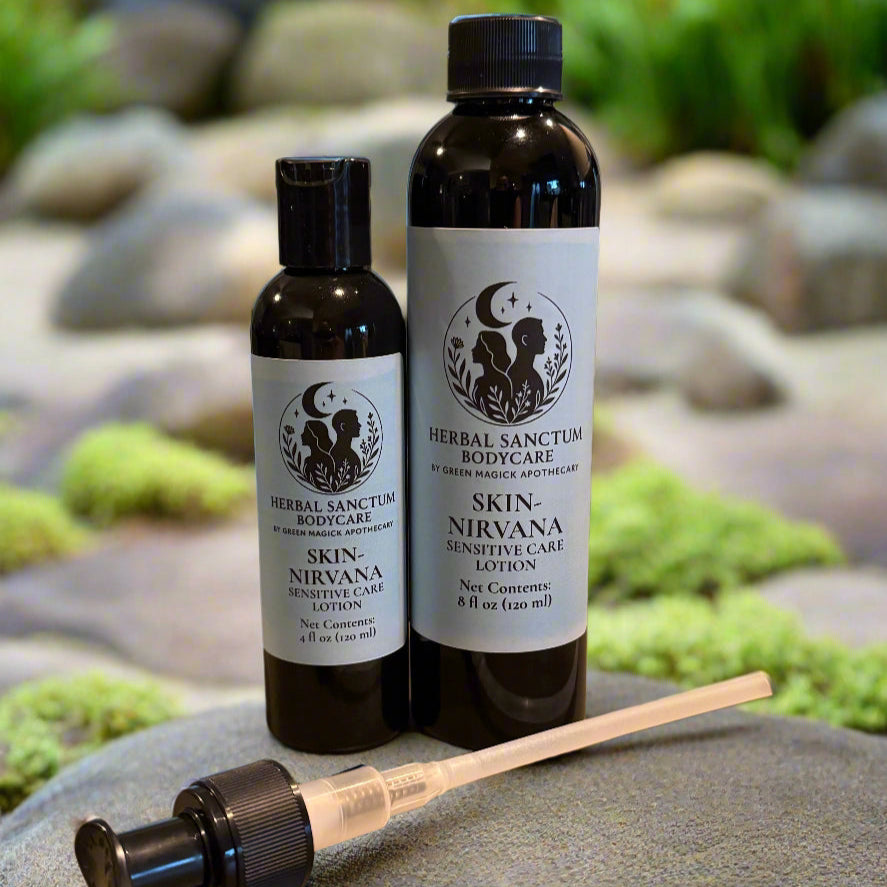 Skin-Nirvana Lotion (8 oz Full Size) | Herbal Sanctum Body Care by Green Magick Apothecary