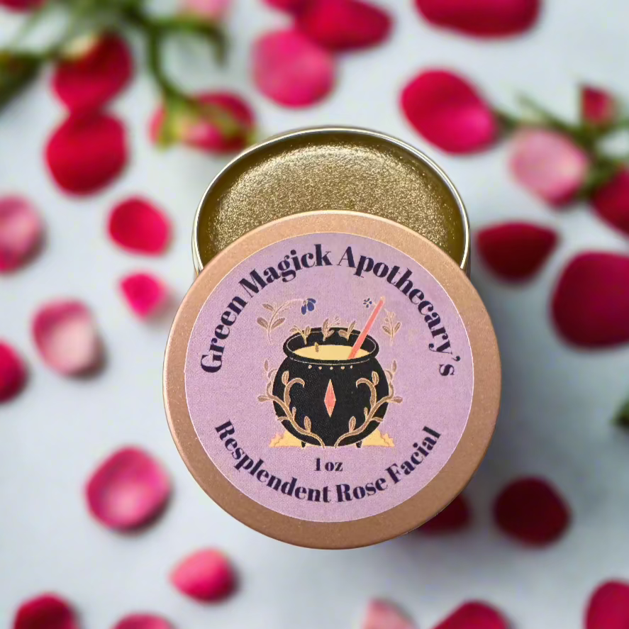 Green Magick Apothecary's Resplendent Rose Facial Balm