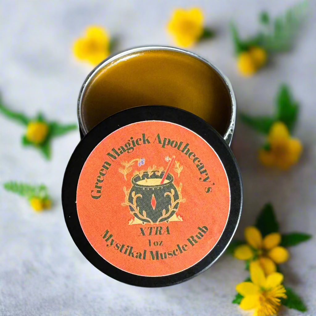 🔥 Mystikal Muscle Rub XTRA (1 oz) | Green Magick Balms by Green Magick Apothecary