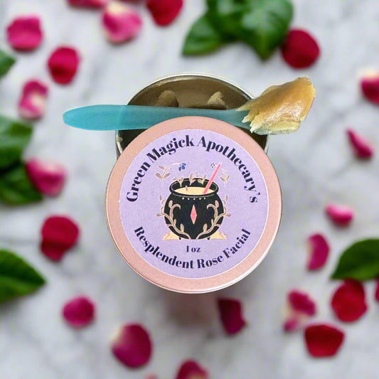 Resplendent Rose Facial Balm (1 oz) | Green Magick Balms by Green Magick Apothecary