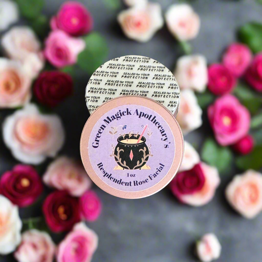 Green Magick Apothecary's Resplendent Rose Facial Balm