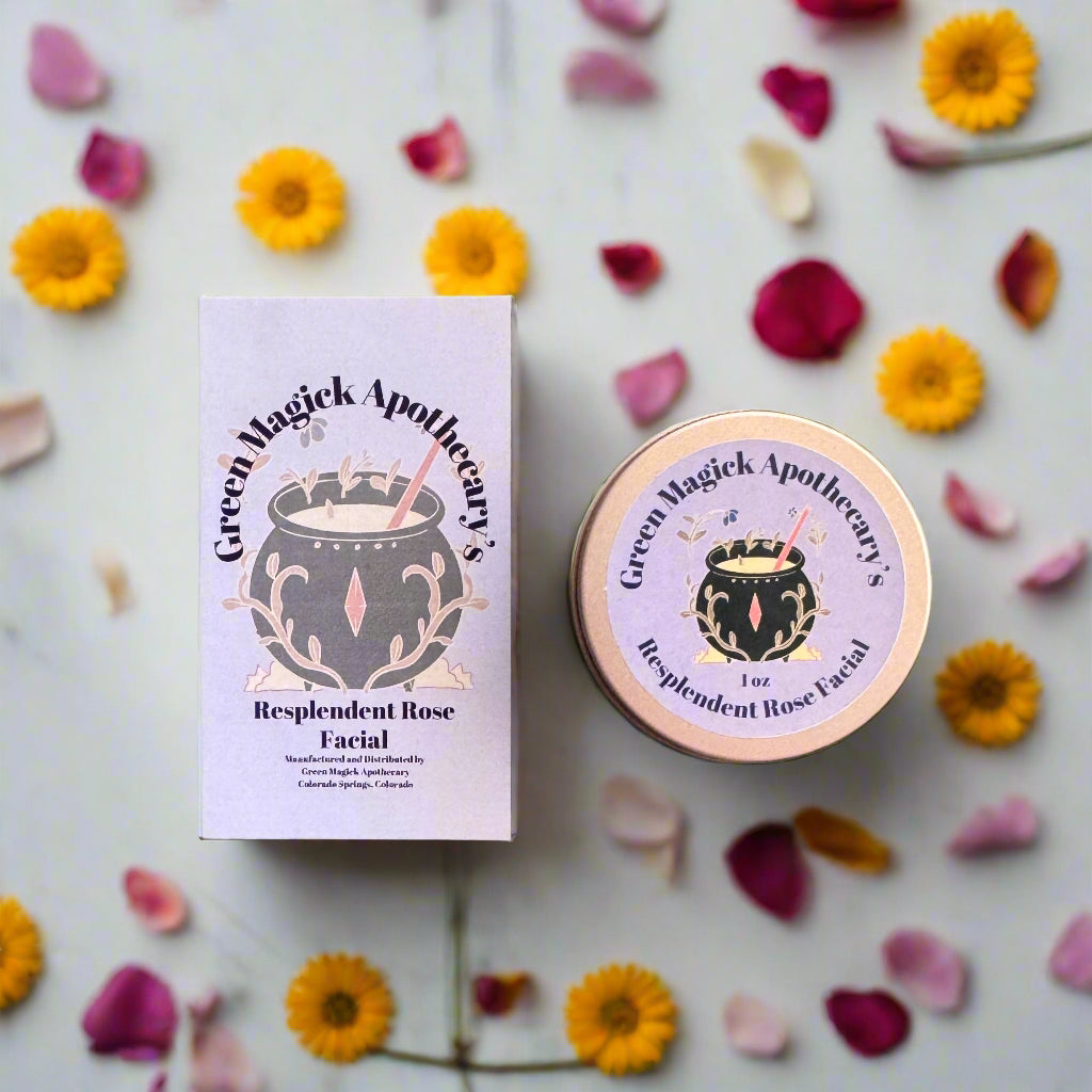 Green Magick Apothecary's Resplendent Rose Facial Balm