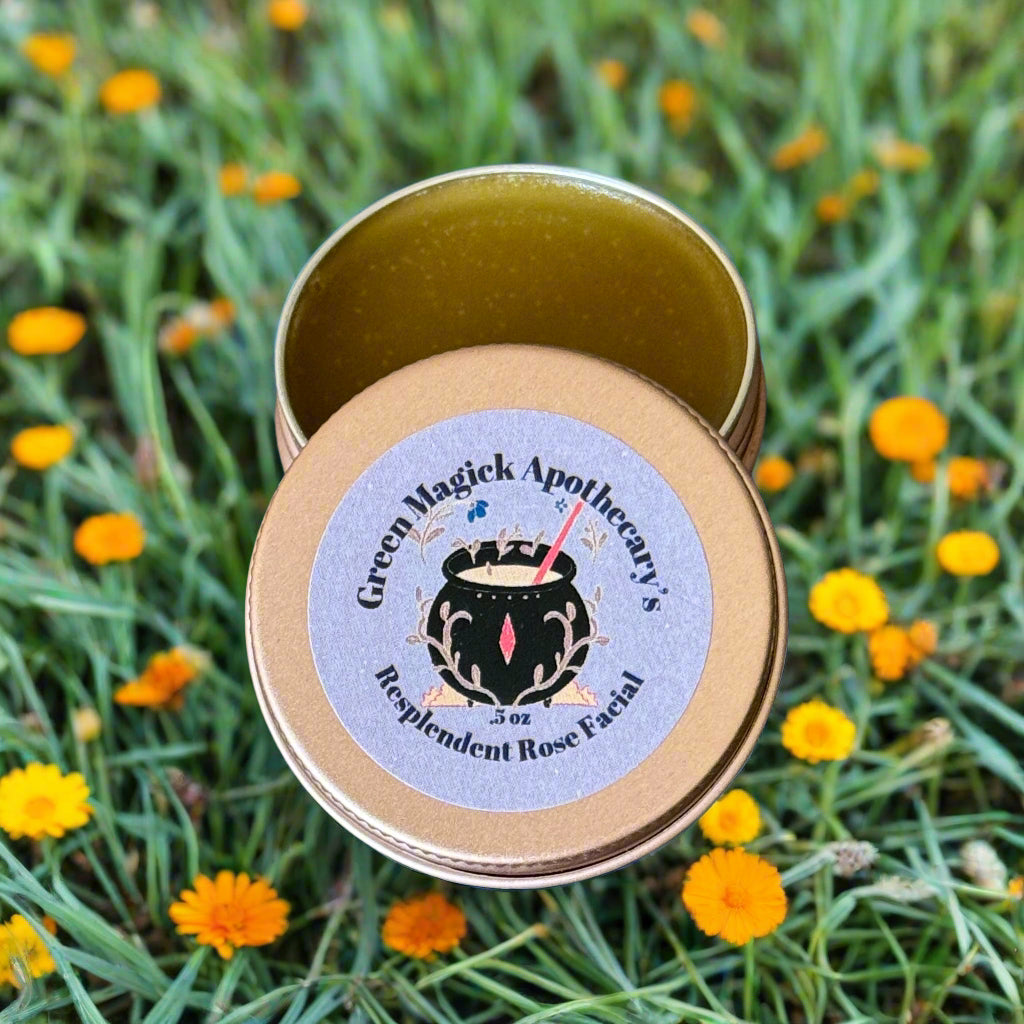 Resplendent Rose Facial Balm (0.5 oz Trial Size) | Green Magick Balms by Green Magick Apothecary