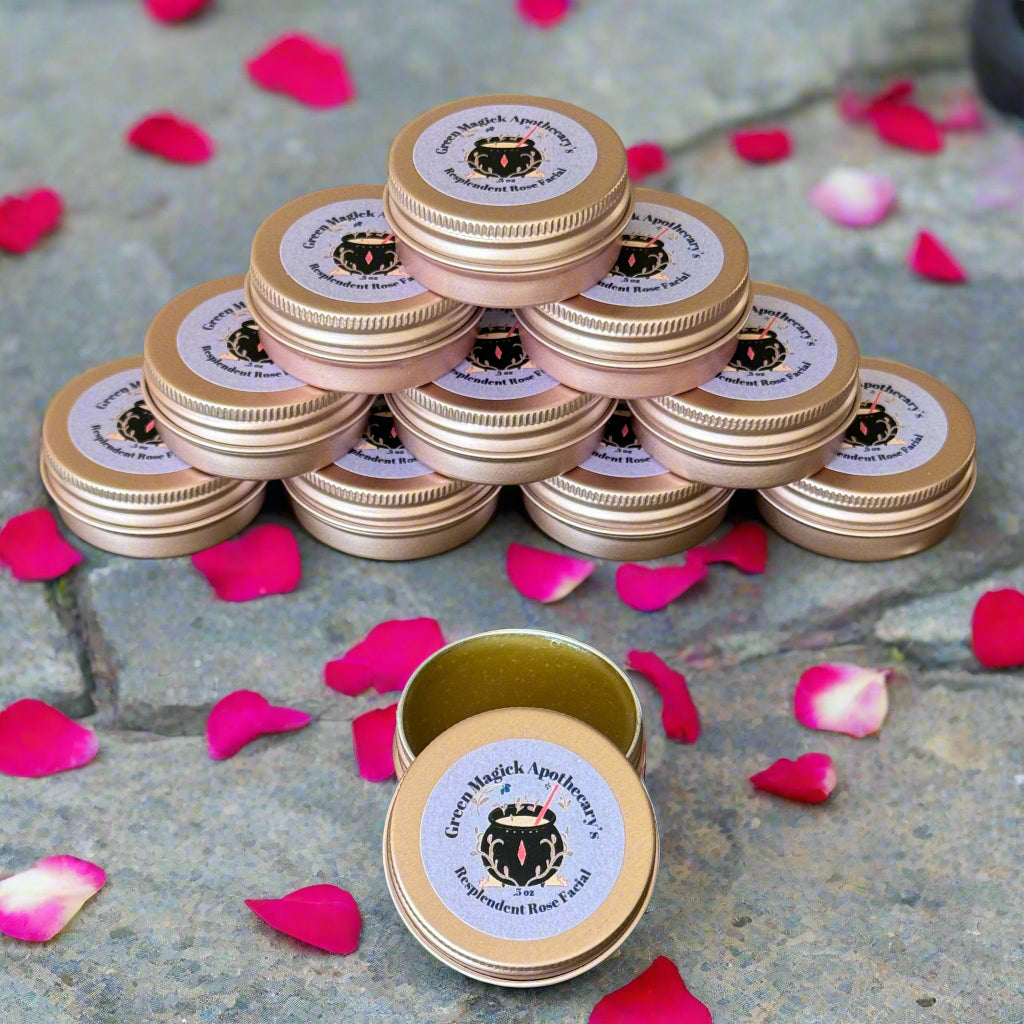 Resplendent Rose Facial Balm (0.5 oz Trial Size) | Green Magick Balms by Green Magick Apothecary