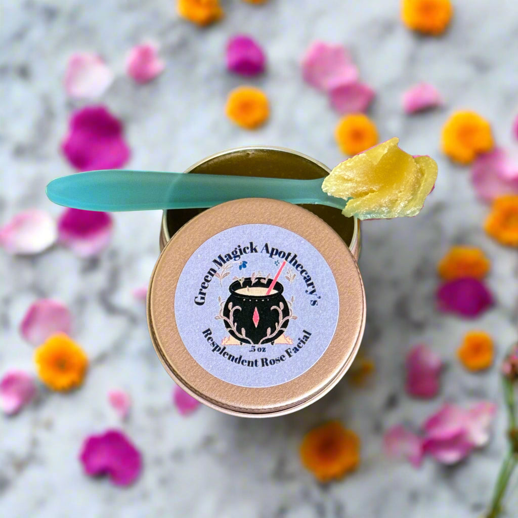 Resplendent Rose Facial Balm (0.5 oz Trial Size) | Green Magick Balms by Green Magick Apothecary