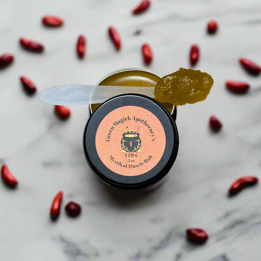 π₯ Mystikal Muscle Rub XTRA (0.5 oz Trial Size) | Green Magick Balms by Green Magick Apothecary