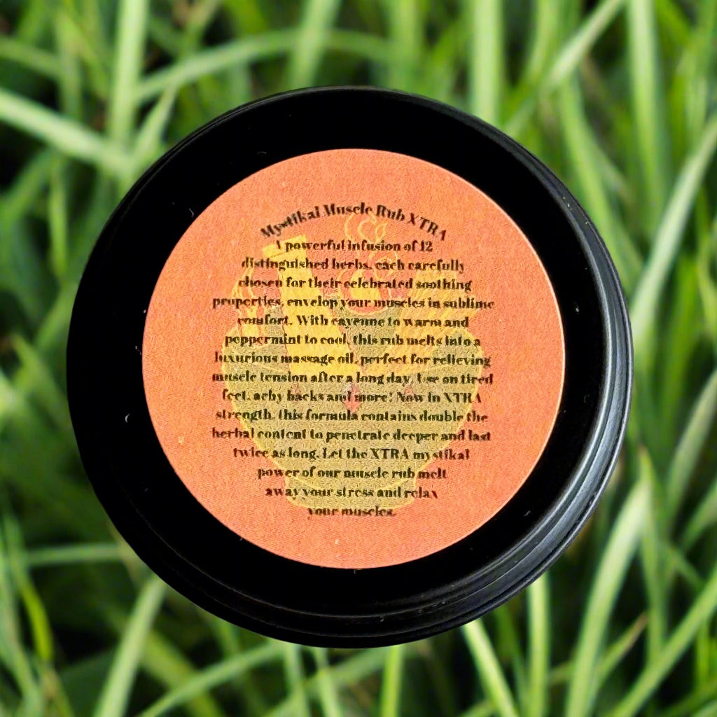 Green Magick Apothecary's Mystikal Muscle Rub XTRA- Body Balm (Trial Size)