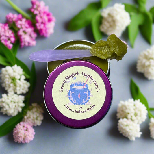 Stress Solace Balm (1 oz) | Green Magick Balms by Green Magick Apothecary