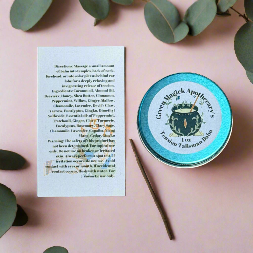 Green Magick Apothecary's Tension Talisman Tension Balm