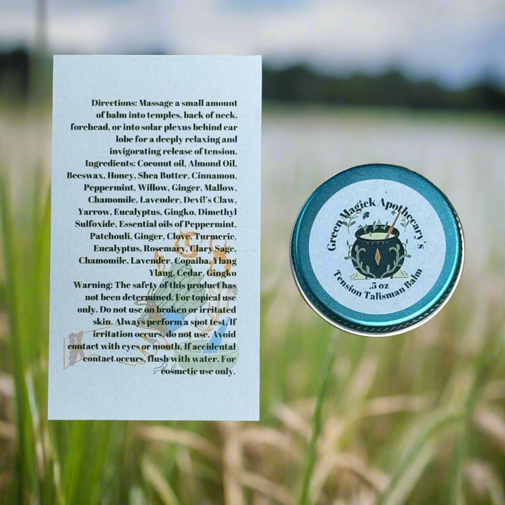 Tension Talisman Balm (0.5 oz Trial Size) | Green Magick Balms by Green Magick Apothecary