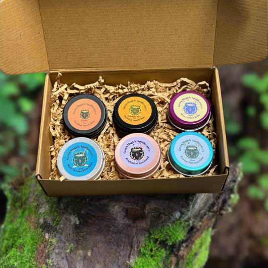 Green Magick Botanical Balms Collection Box | Trial Size | Green Magick Balms by Green Magick Apothecary