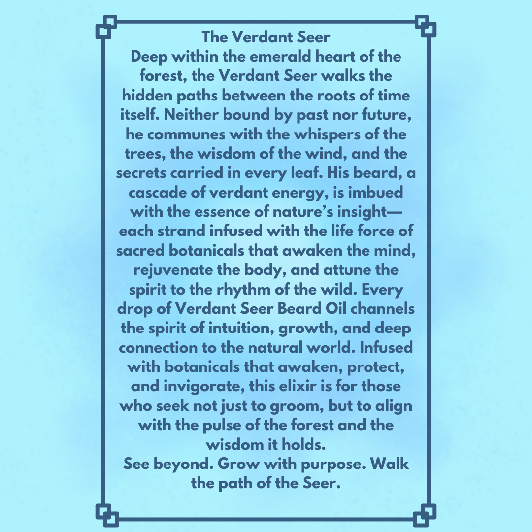 🌿 Verdant Seer | Beard Bastion Elixir — Wizard’s Keep Men’s Care by Green Magick Apothecary