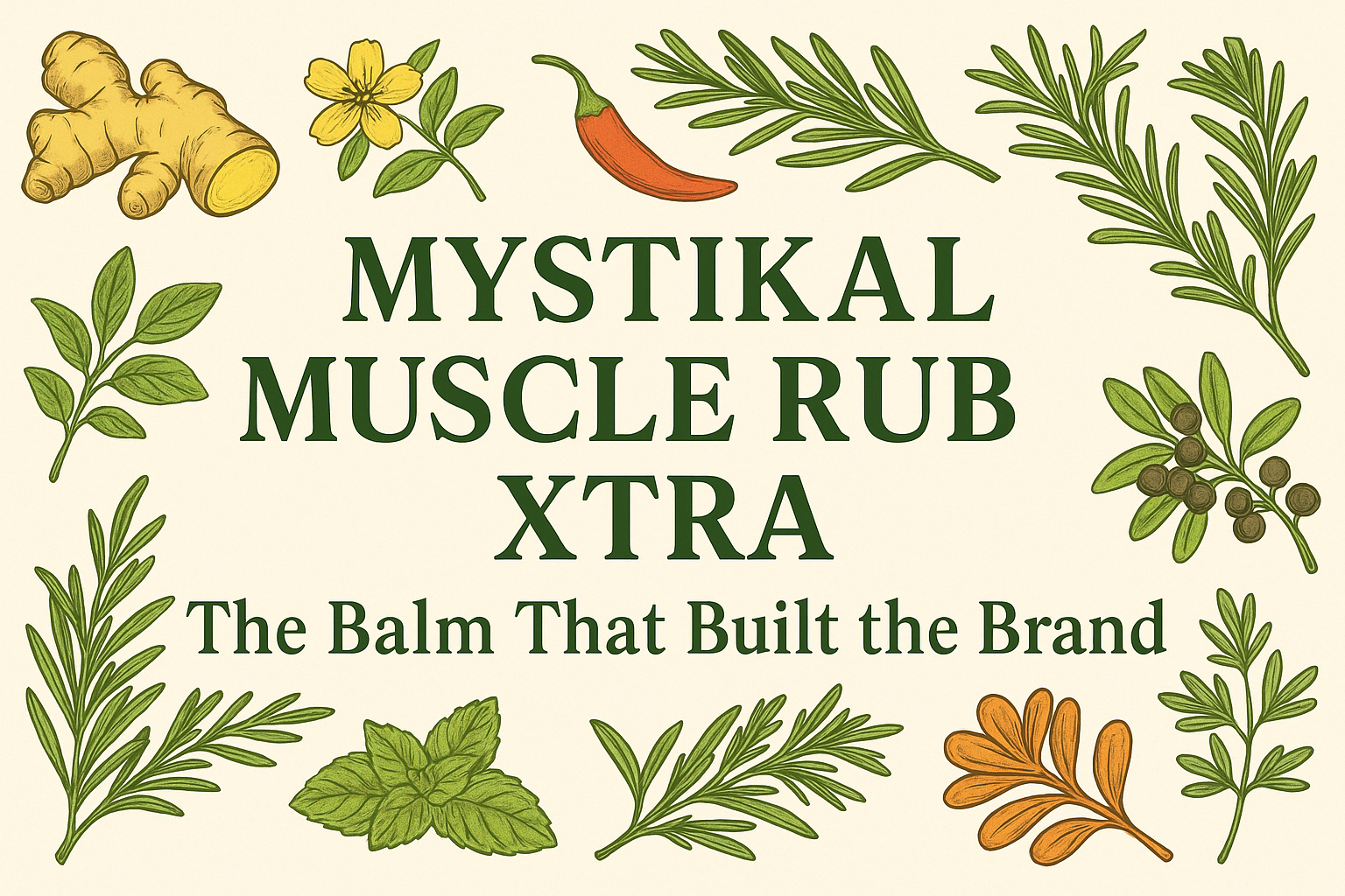 🌿 Mystikal Muscle Rub XTRA: The Balm That Built the Brand 🌿
