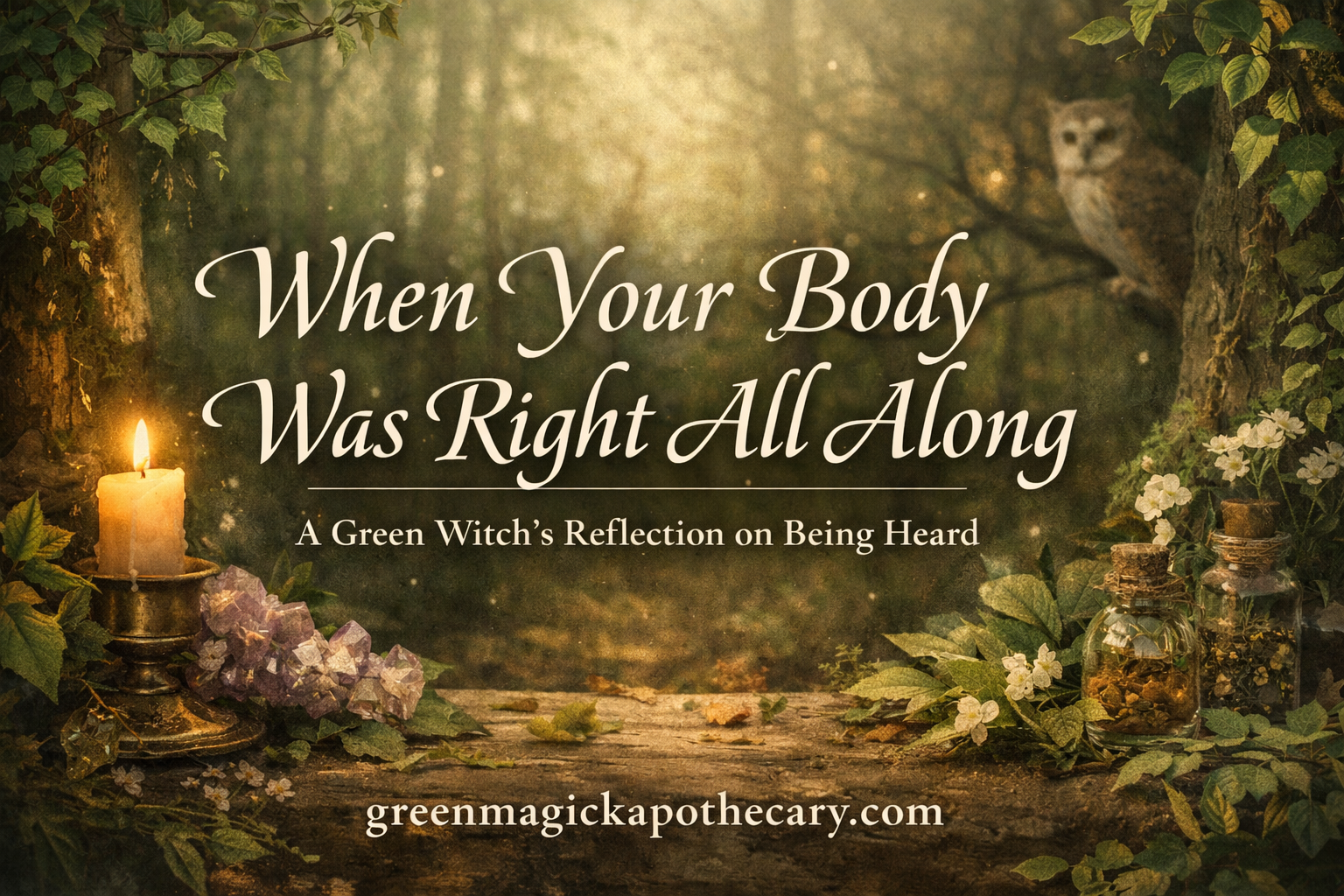 🌿 When Your Body Was Right All Along