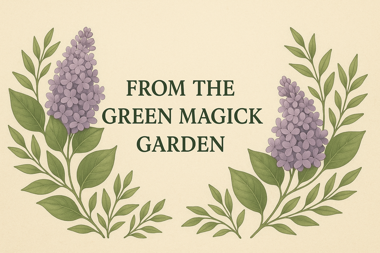 From the Green Magick Garden: Lilac