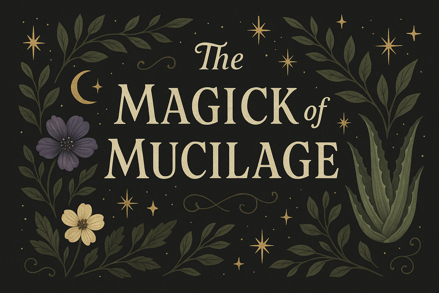 🌿✨ The Magick of Mucilage: The Plant Gel That Loves Your Skin