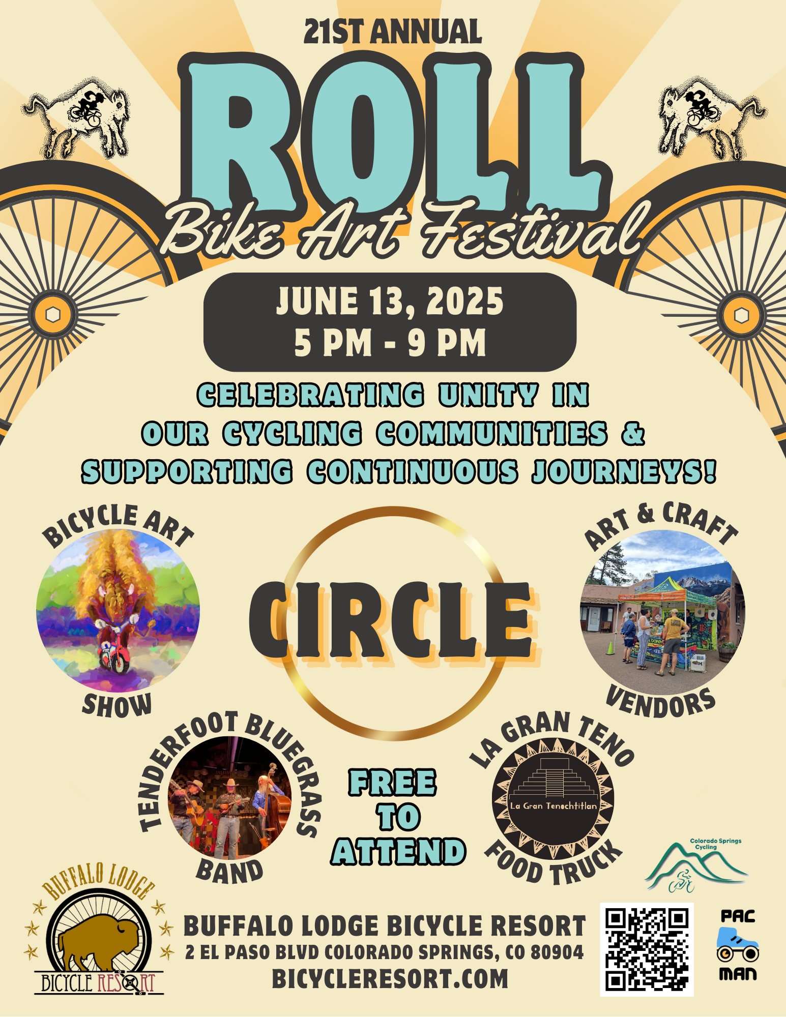 Pedals, Potions & Bluegrass Vibes: Find Us at the ROLL Bike Art Festival! 🚲✨