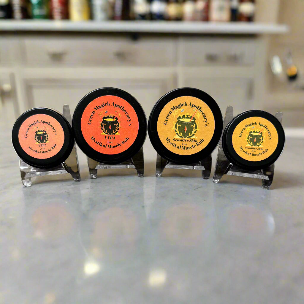 🔥 Mystikal Muscle Rubs | Green Magick Balms by Green Magick Apothecary