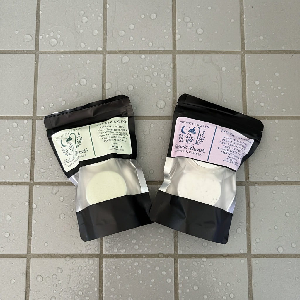 🌬️ Botanic Breath Shower Steamers | The Witch’s Bath by Green Magick Apothecary