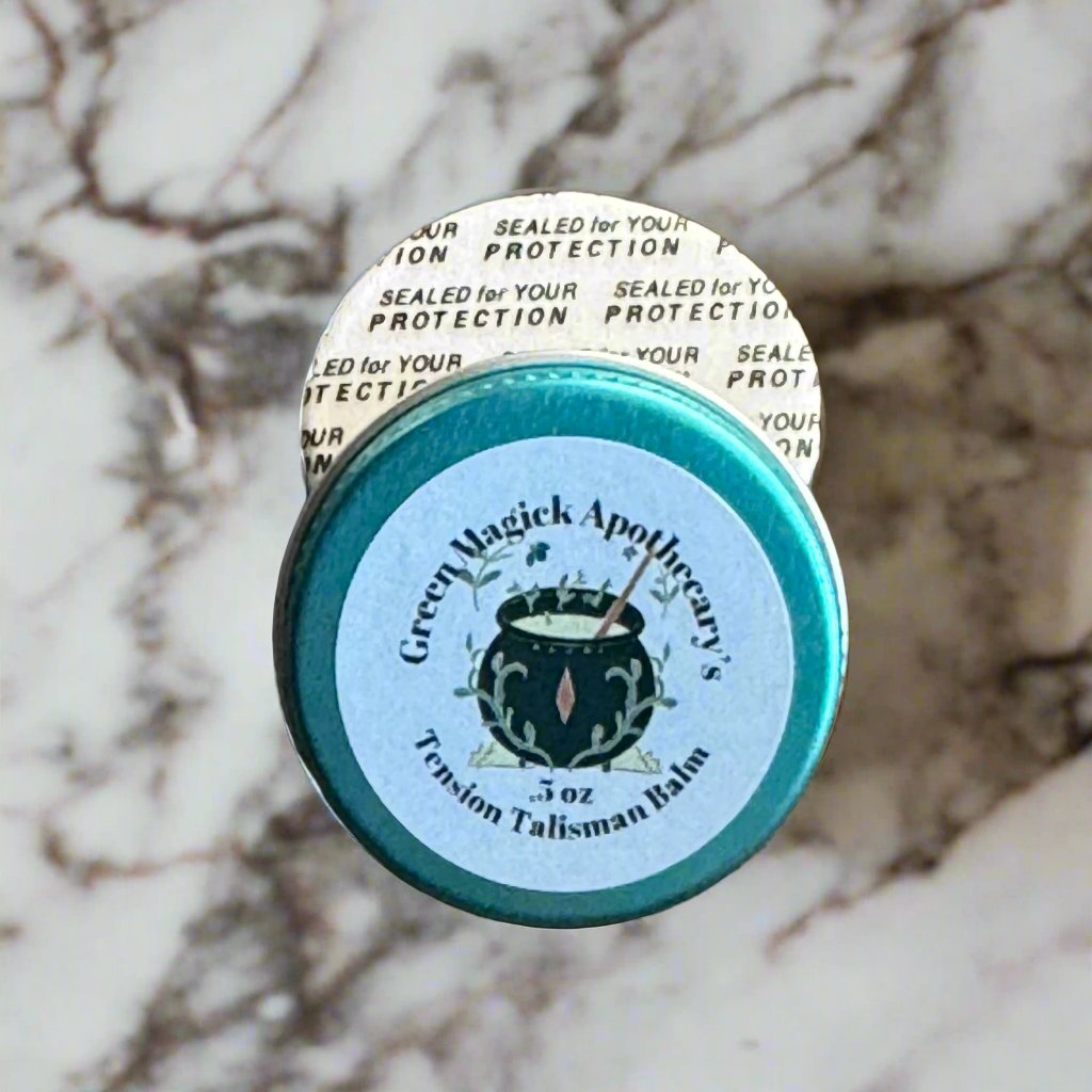 Green Magick Apothecary's Tension Talisman Tension Balm (Trial Size)