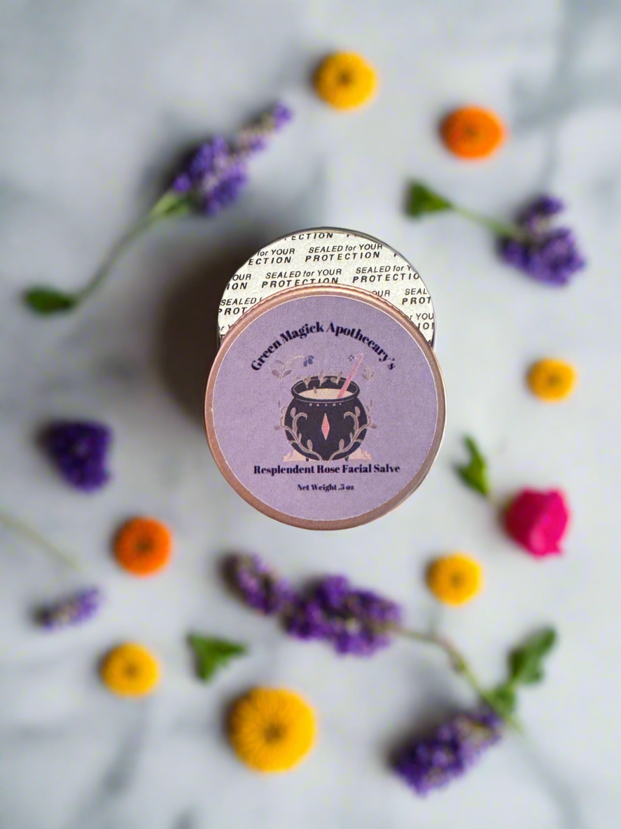 Green Magick Apothecary's Resplendent Rose Facial Balm (Trial Size)