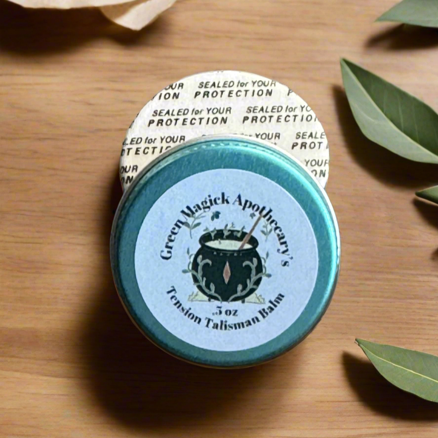 Green Magick Apothecary's Tension Talisman Tension Balm (Trial Size)