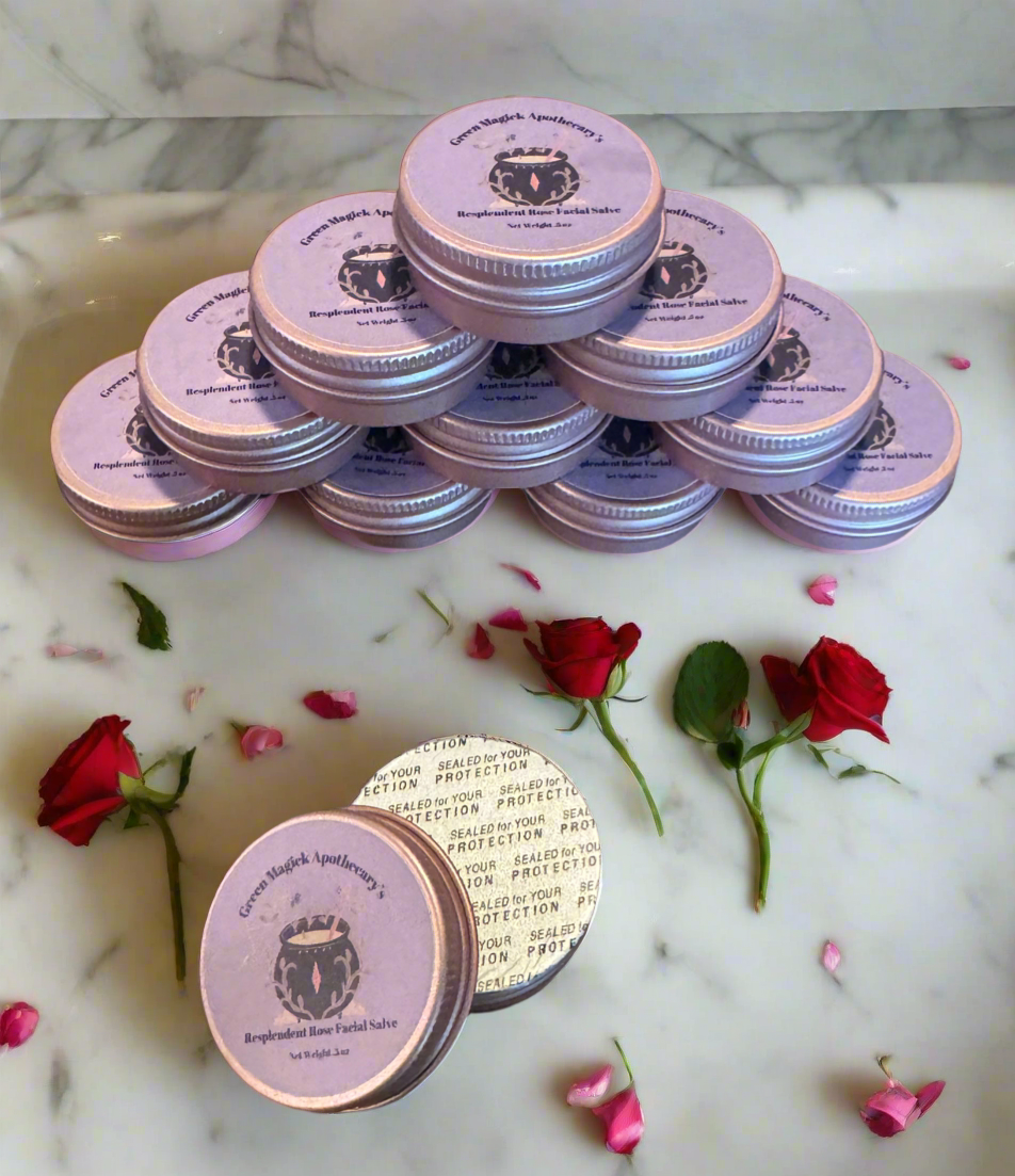 Green Magick Apothecary's Resplendent Rose Facial Balm (Trial Size)