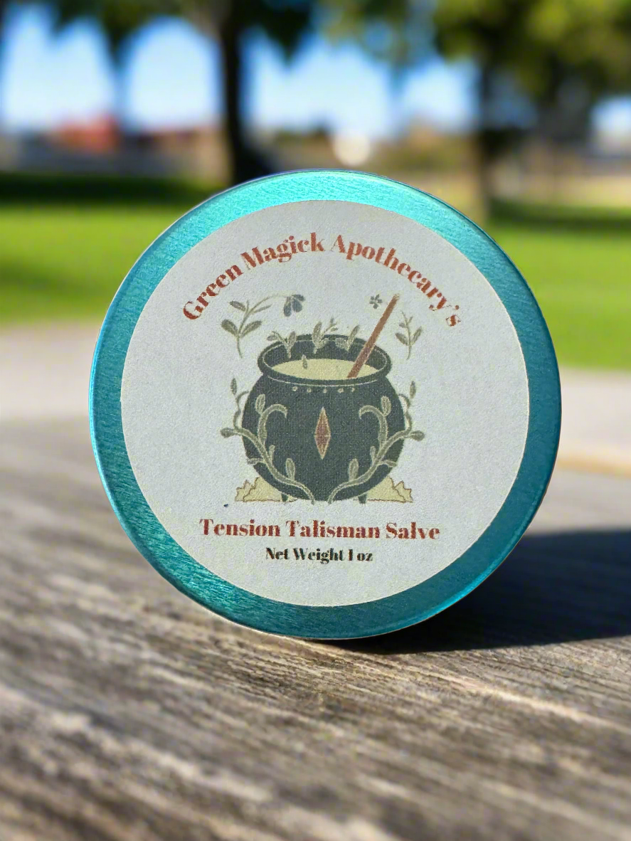 Green Magick Apothecary's Tension Talisman Tension Balm