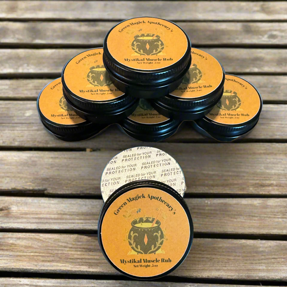 Green Magick Apothecary’s Mystikal Muscle Rub- Body Balm (Trial Size)