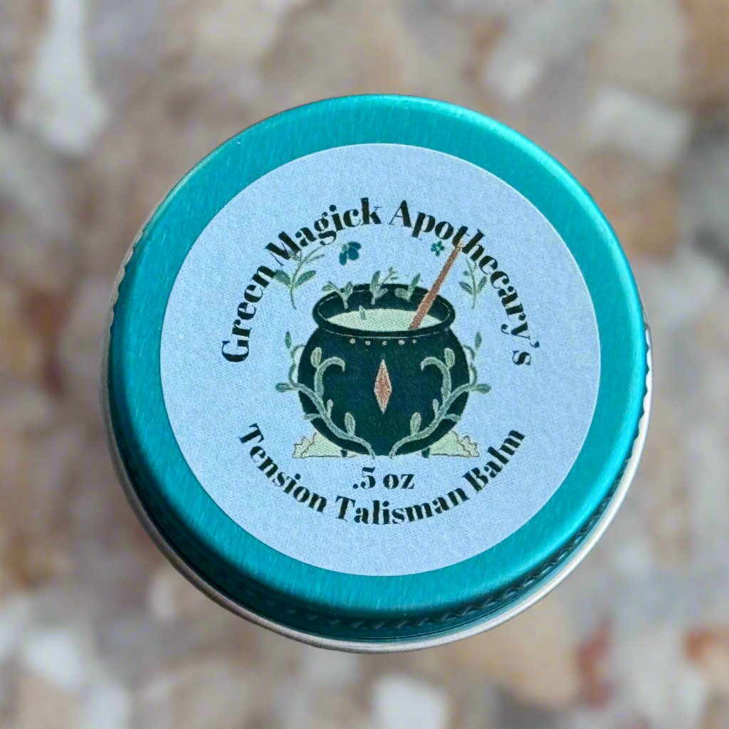 Green Magick Apothecary's Tension Talisman Tension Balm (Trial Size)