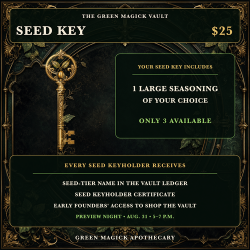 BECOME A FOUNDING KEYHOLDER | The Green Magick Vault