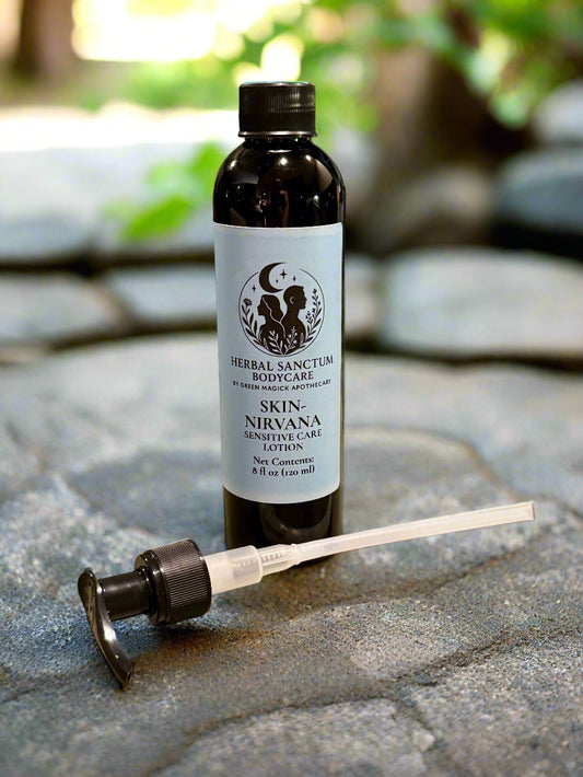 Skin-Nirvana Lotion (8 oz Full Size) | Herbal Sanctum Body Care by Green Magick Apothecary