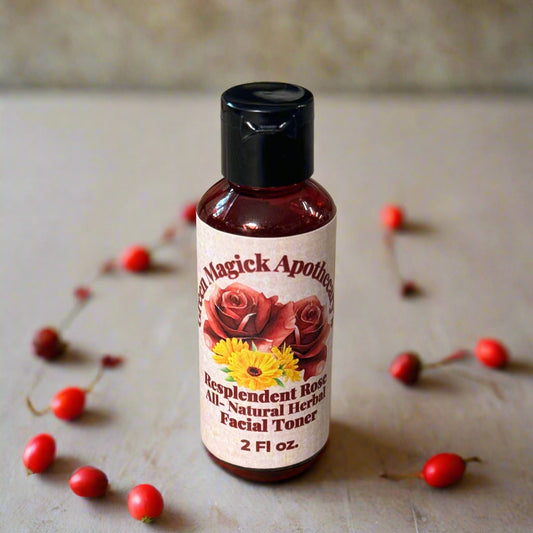 🌹 Resplendent Rose Herbal Facial Toner (2 oz) | Green Magick Skin Care by Green Magick Apothecary