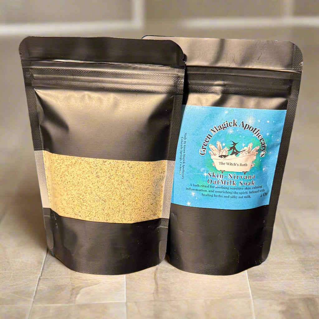 🌿 Skin-Nirvana Oat Milk Soak (4 oz) | The Witch’s Bath by Green Magick Apothecary