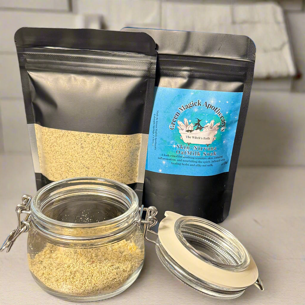 🌿 Skin-Nirvana Oat Milk Soak (4 oz) | The Witch’s Bath by Green Magick Apothecary