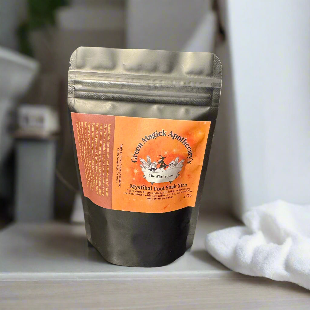 🦶 Mystikal Foot Soak XTRA (4 oz) | The Witch’s Bath by Green Magick Apothecary
