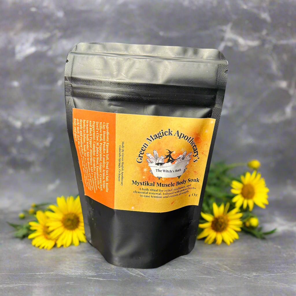 🔥 Mystikal Muscle Body Soak (4 oz) | The Witch’s Bath by Green Magick Apothecary