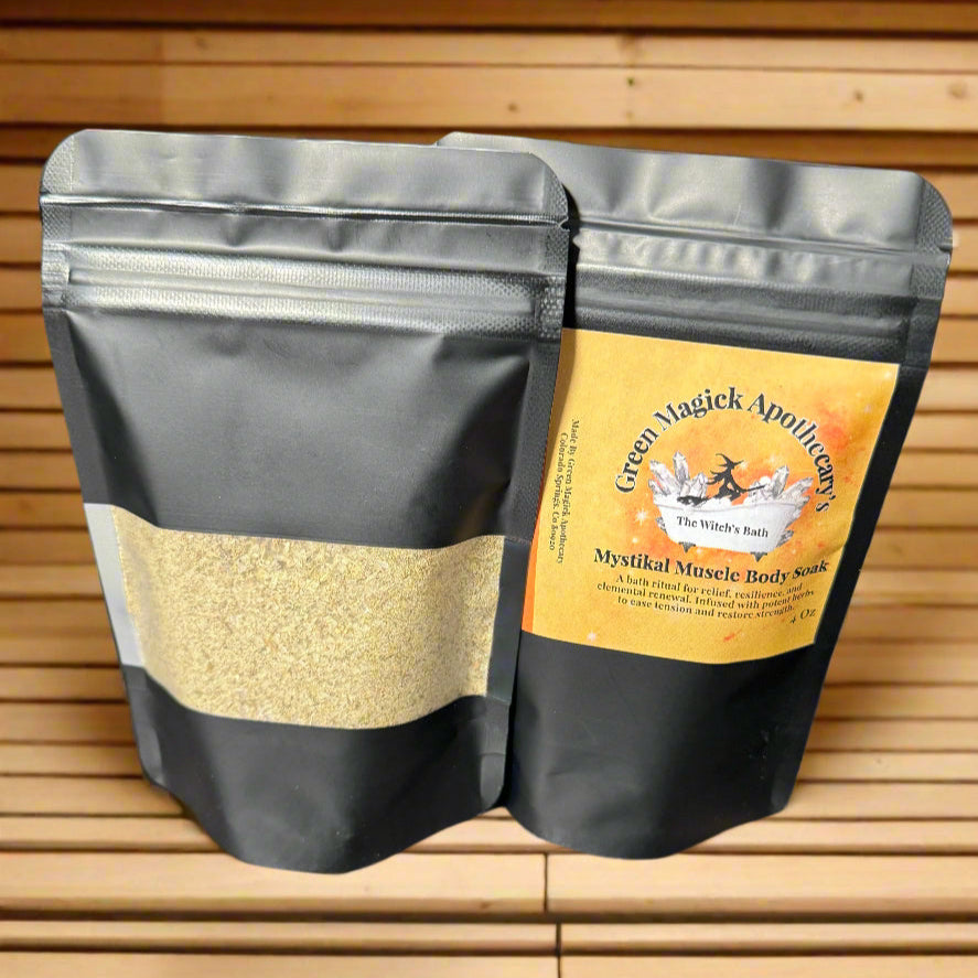 🔥 Mystikal Muscle Body Soak (4 oz) | The Witch’s Bath by Green Magick Apothecary