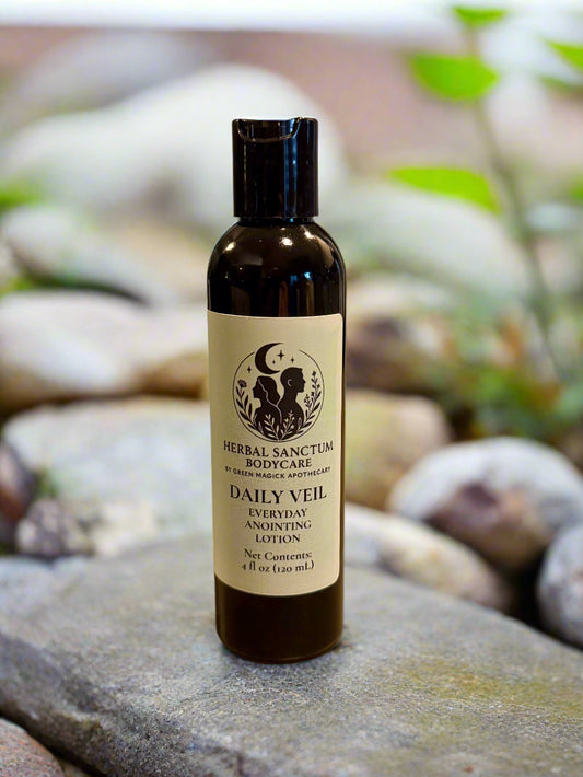 Daily Veil Lotion (4 oz Trial Size) | Herbal Sanctum Body Care by Green Magick Apothecary