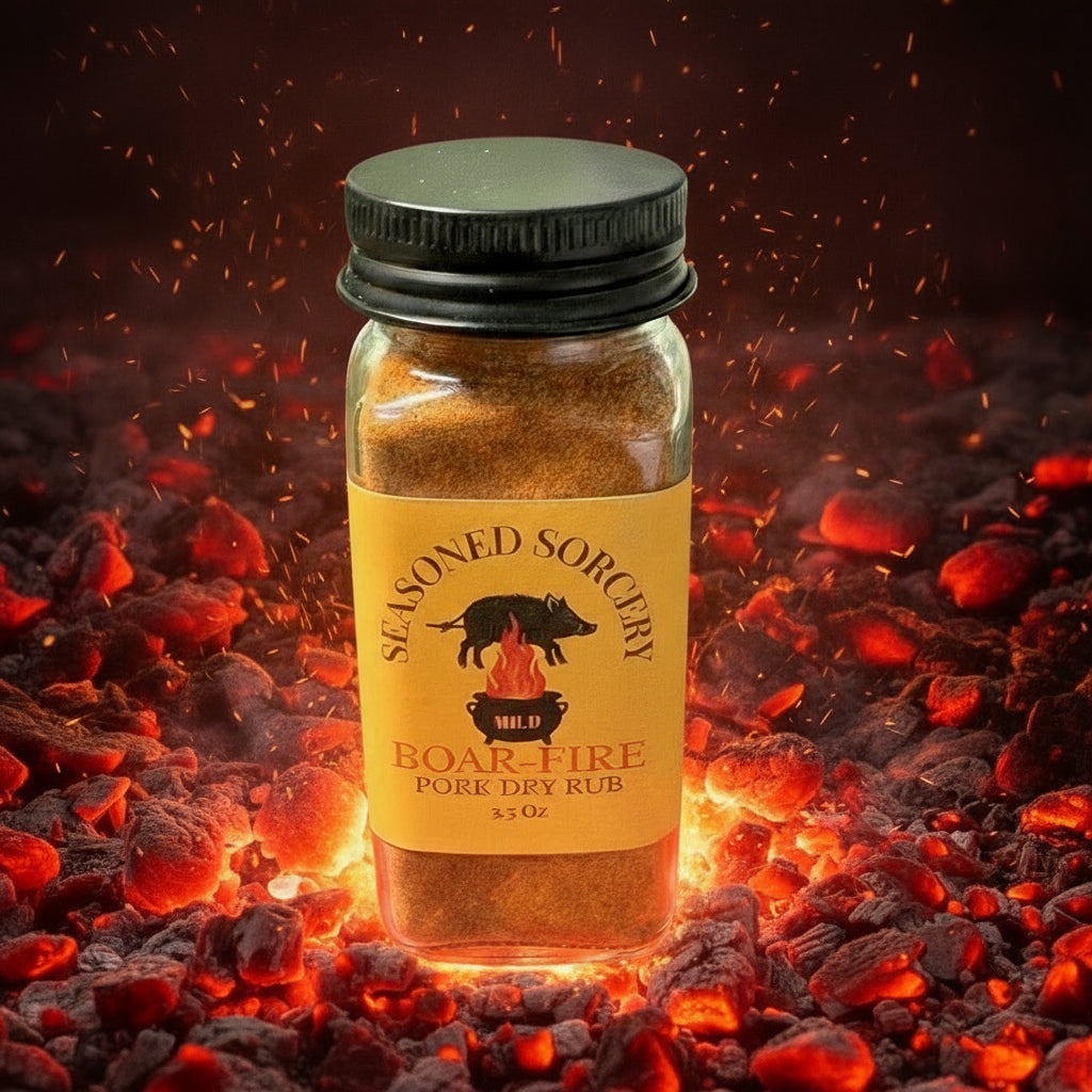 🪵🔥 Boarfire Mild | Pork Dry Rub | Seasoned Sorcery by Green Magick Apothecary