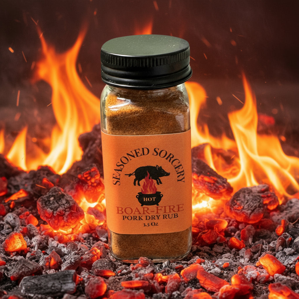 🌶️🔥 Boarfire Hot | Pork Dry Rub | Seasoned Sorcery by Green Magick Apothecary