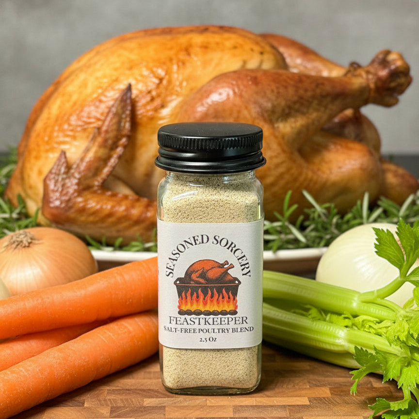 🍂🪄 Feastkeeper | Salt-Free Poultry Blend | Seasoned Sorcery by Green Magick Apothecary