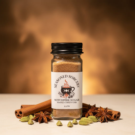 WitchFire Chai Sugar | Fiery Masala Sugar | Seasoned Sorcery by Green Magick Apothecary